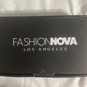 Brand new Fashion nova heels “Lose it all Heel” in black, size 8.5